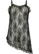 Lace dress with asymmetric cut, Black, Packshot image number 0