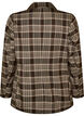 Checked blazer with pockets and back vent, Brown, Packshot image number 1