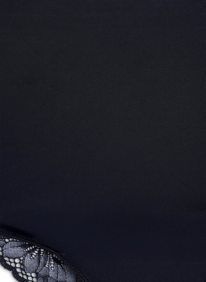 Shaping briefs in microfibre with a super high waist, Black, Packshot image number 2