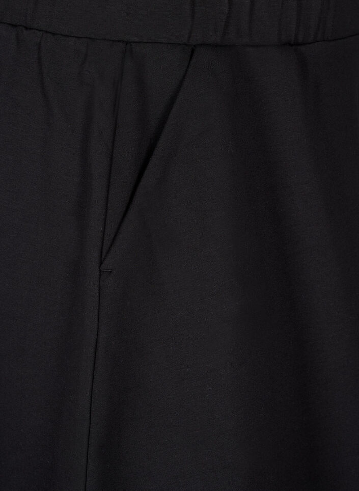 Skater skirt in viscose, Black, Packshot image number 3