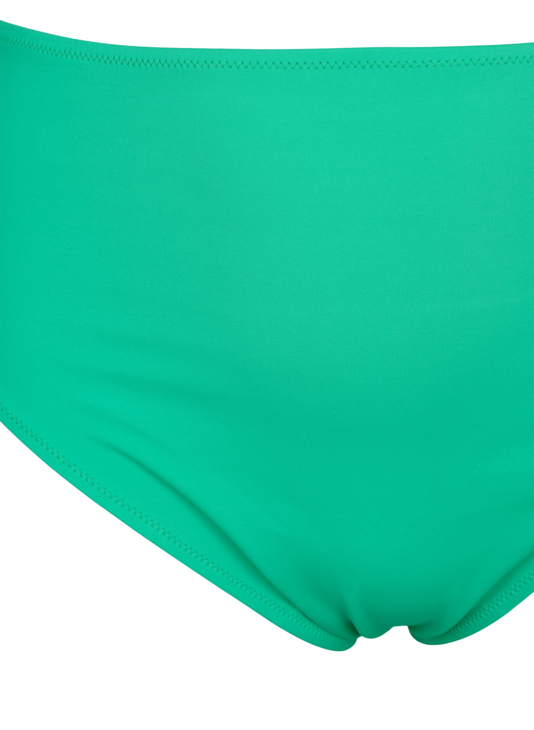 Zizzifashion Bikini bottoms with high waist, Green, Packshot image number 2