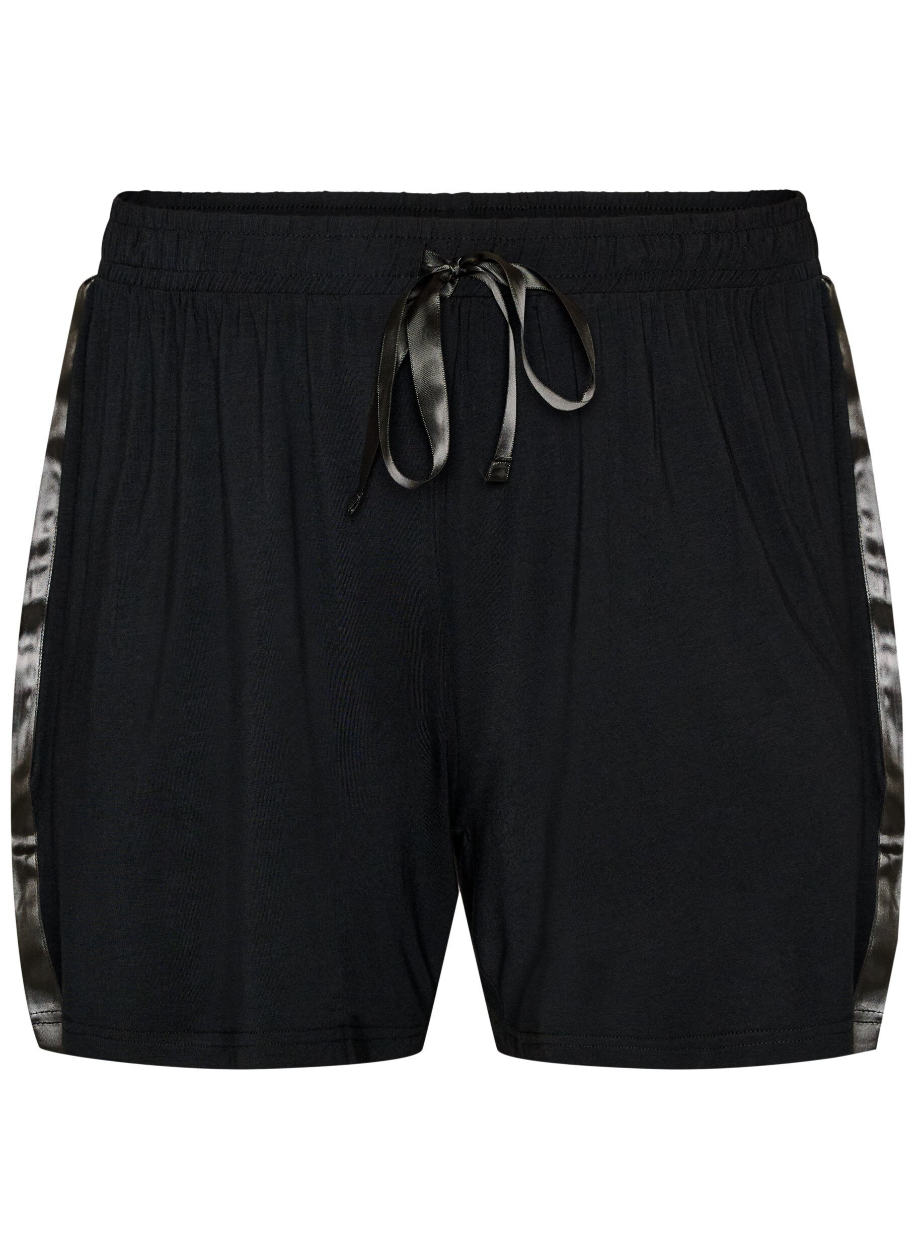 Modal pyjama shorts with contrast band