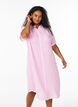 Long shirt dress with short sleeves, Pink, Model image number 0