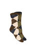 2-pack of harlequin pattern socks, Brown, Packshot image number 1