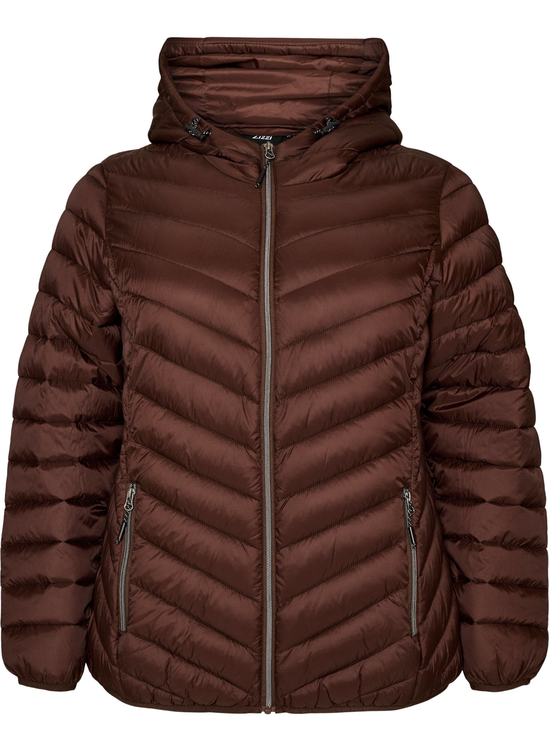 ZizzifashionLightweight hooded jacket, Brown, Packshot image number 0