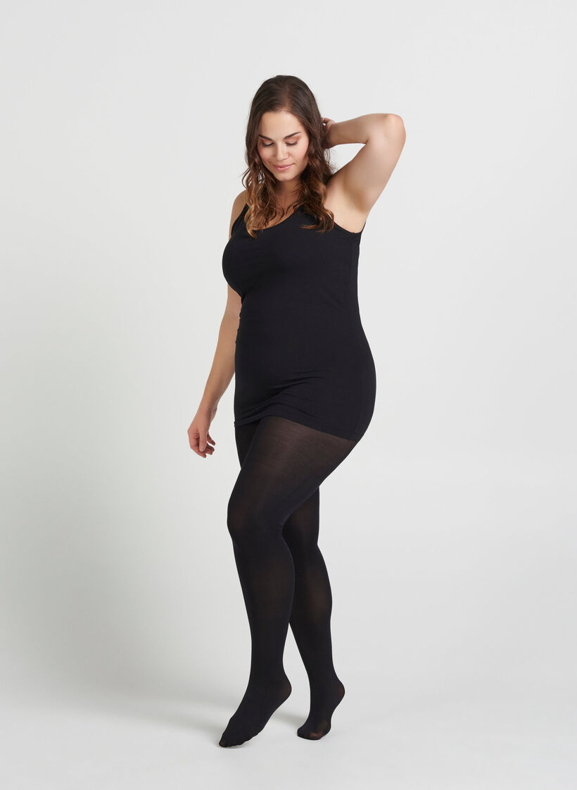 100 denier tights, Black, Model image number 2