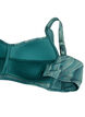 Padded bikini top with print, Green, Packshot image number 3