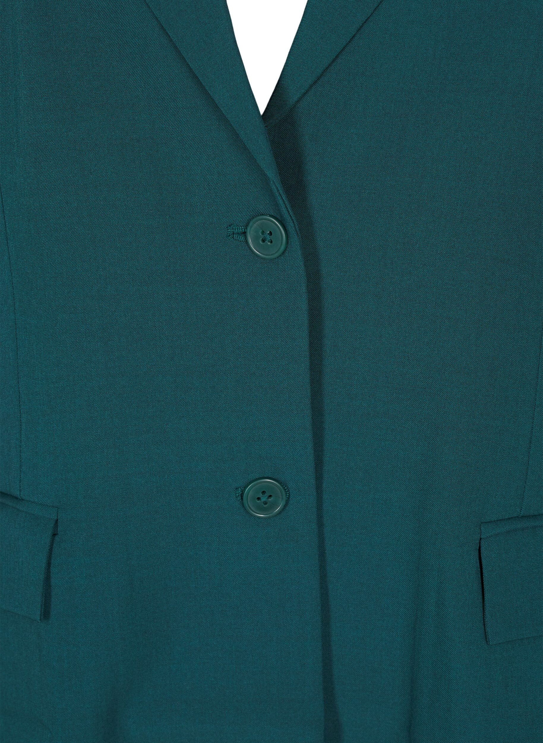 Zizzifashion FLASH - Blazer with pockets and a slit, Green, Packshot image number 2
