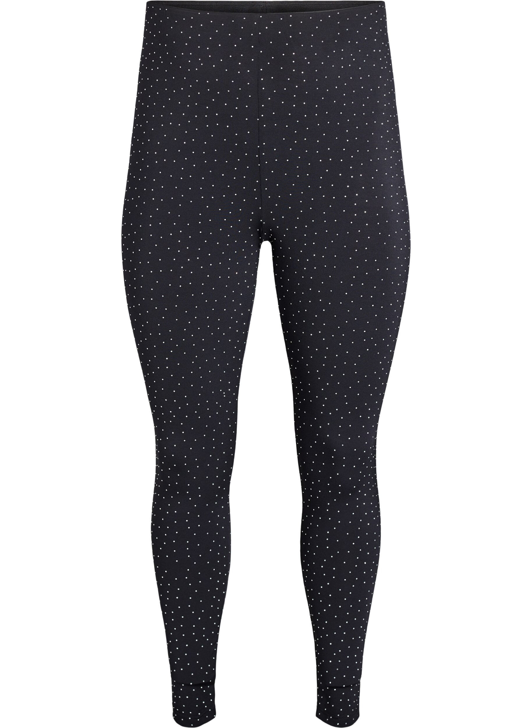 Leggings with rhinestones