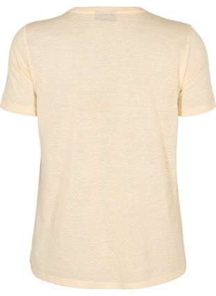 T-shirt with studs and round neck, Buttercream, Packshot image number 1