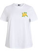 Organic cotton T-shirt with citrus print, White, Packshot image number 0