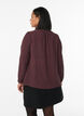 Shirt with a textured dot pattern and embroidery details, Dark Bordeaux, Model image number 2