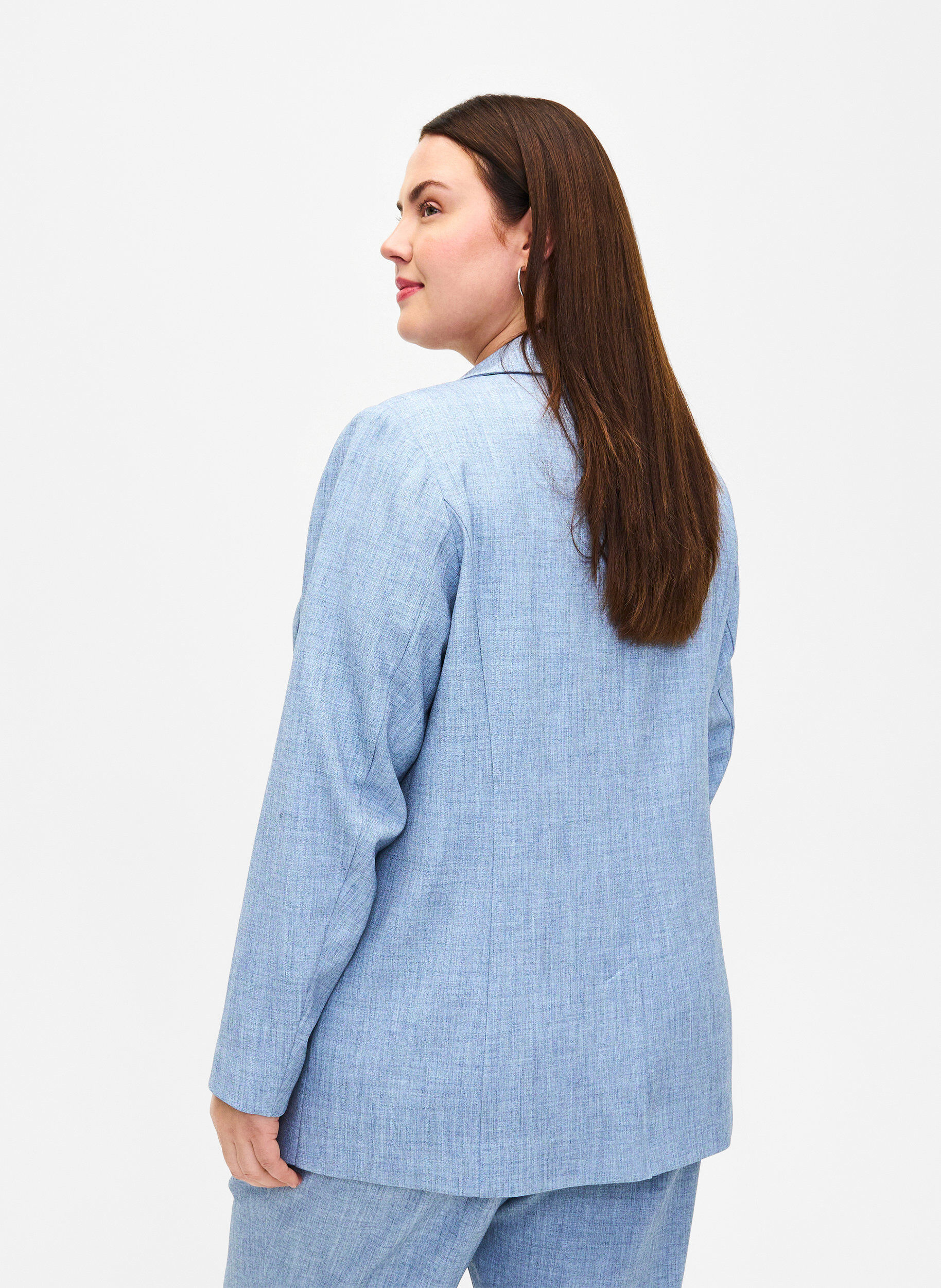 Zizzifashion Melange blazer with button closure, Infinity , Model image number 1