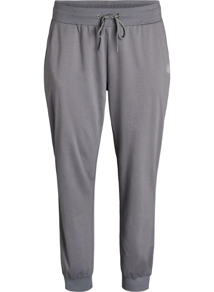 Loose tracksuit trousers with pockets, Grey, Packshot image number 0