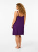 Viscose nightgown with lace trim, Purple, Model image number 2
