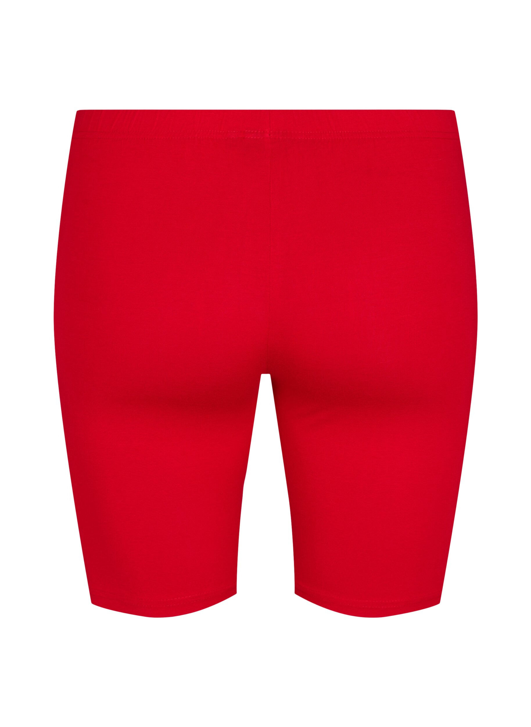 Zizzifashion Plain-coloured basic bike shorts, Red, Packshot image number 1