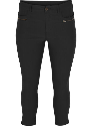 Cropped trousers, Black, Packshot image number 0