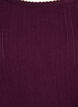Organic cotton pyjama top with eyelet embroidery, Dark Bordeaux, Packshot image number 2