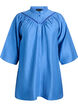 Tunic with crochet trims and striped texture, Blue, Packshot image number 0