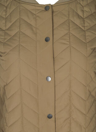 Long quilted jacket with button fastening, Bungee Cord, Packshot image number 2