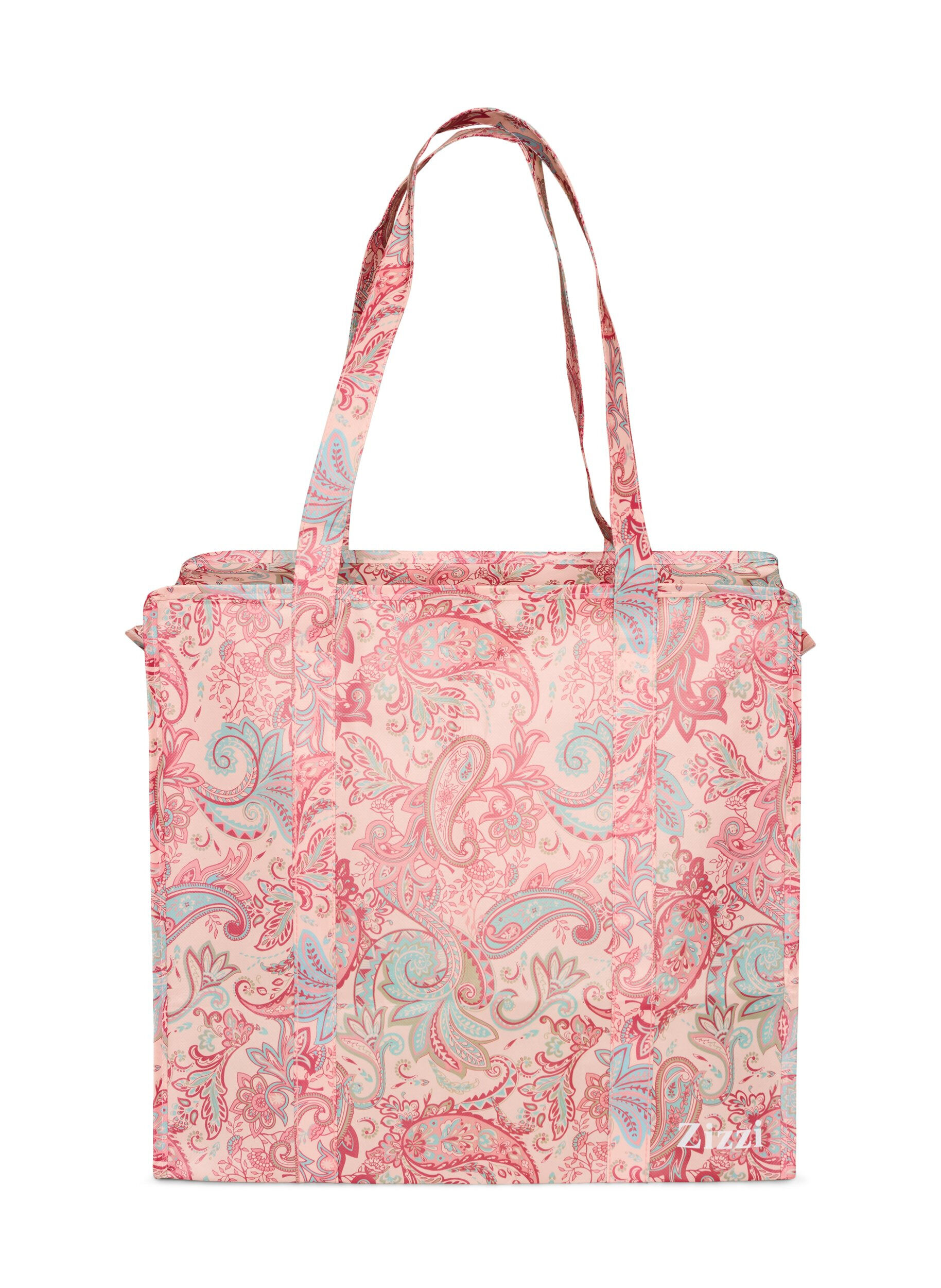 Shopping bag with zipper