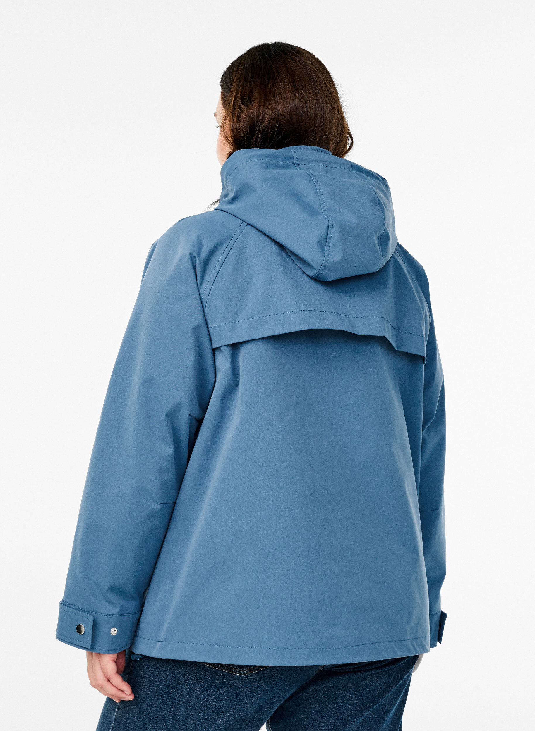 Zizzifashion Short spring jacket with a detachable hood, Blue, Model image number 2