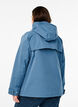 Short spring jacket with a detachable hood, Blue, Model image number 2