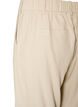 High-waisted Bermuda shorts in linen and viscose, Beige, Packshot image number 3
