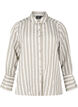 Loose shirt with stripes, Beige, Packshot image number 0