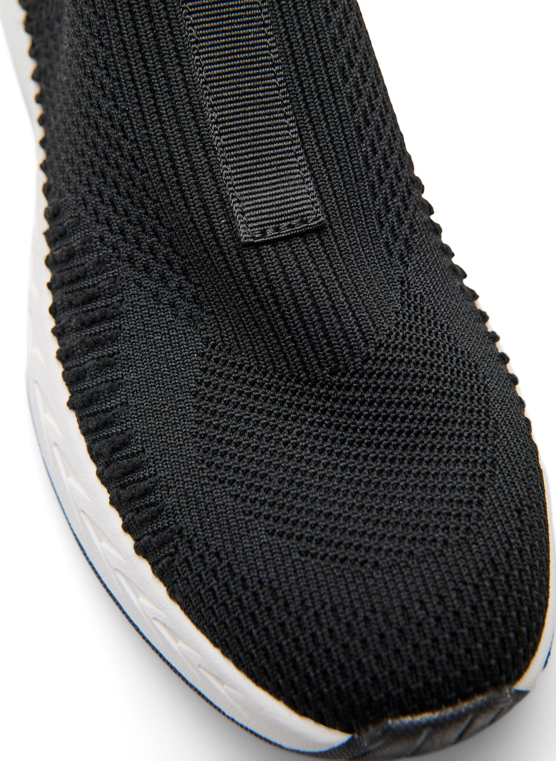 Zizzifashion Sneakers in stretchy knit material, Black, Packshot image number 3