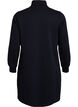 Short sweatshirt dress with a high neck, Black, Packshot image number 1
