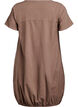 Short sleeve cotton dress, Brown, Packshot image number 1