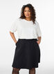 Skater skirt in viscose, Black, Model image number 0
