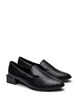 Wide fit - Loafers with a croc effect, Black, Packshot image number 1