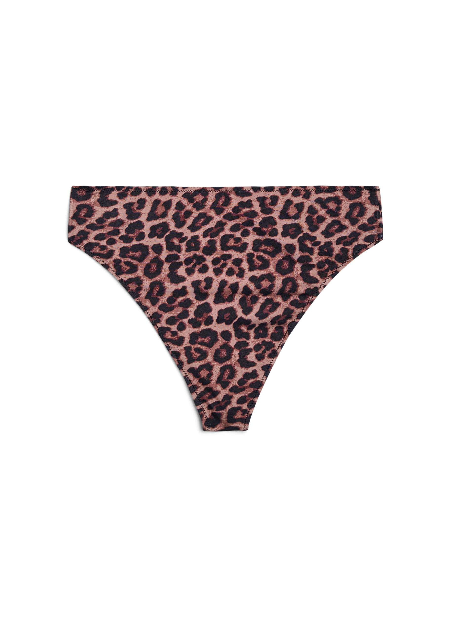 Leopard bikini thong