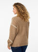 Jumper with decorative stitching, Brown, Model image number 2