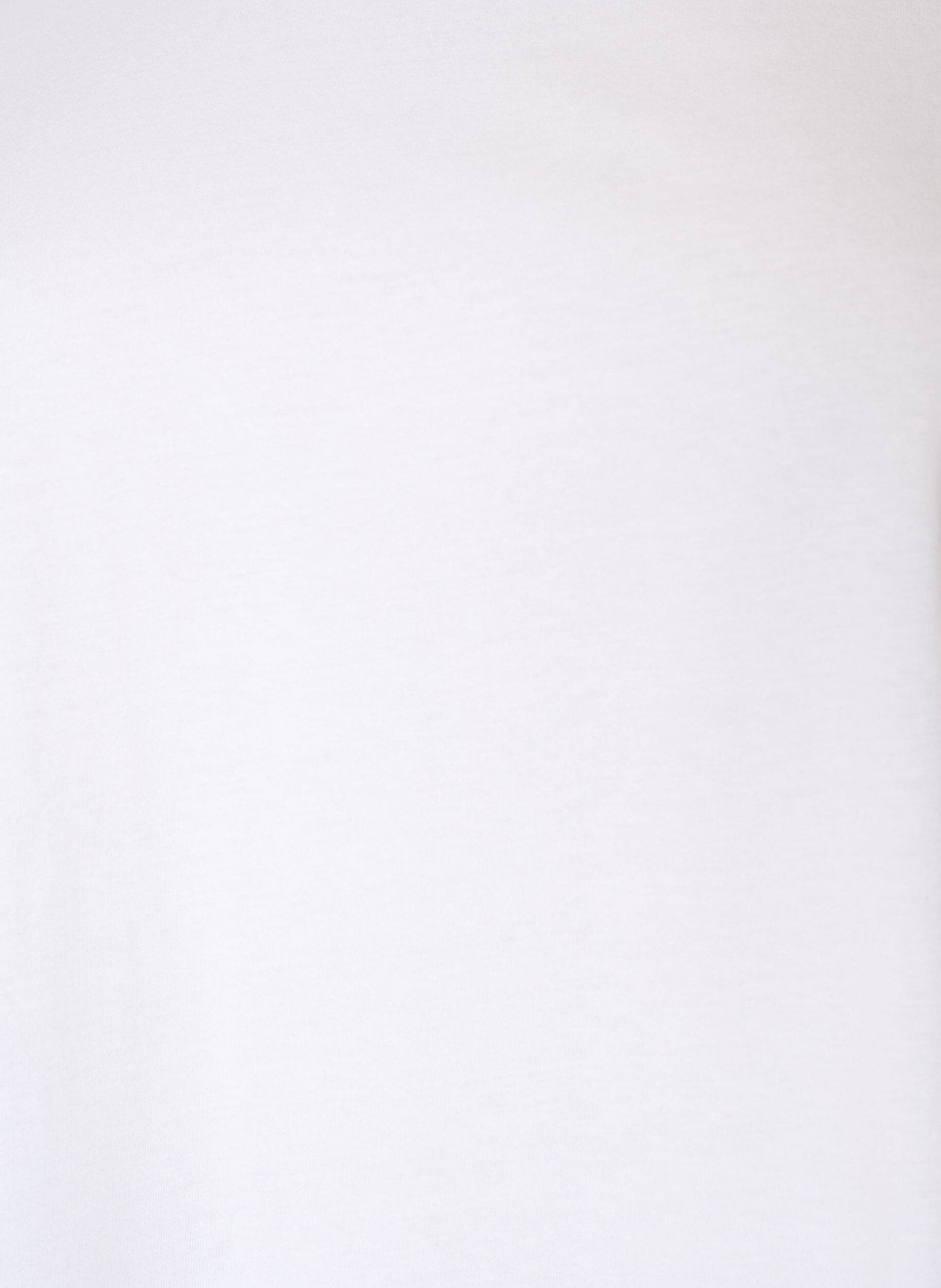 Zizzifashion Cotton T-shirt with crochet detail, White, Packshot image number 2