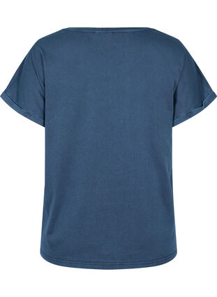 Organic cotton t-shirt with print, NavyBlazer Acid Bird, Packshot image number 1
