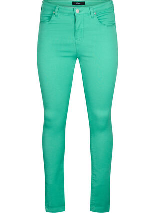 High waisted Amy jeans with super slim fit, Holly Green, Packshot image number 0