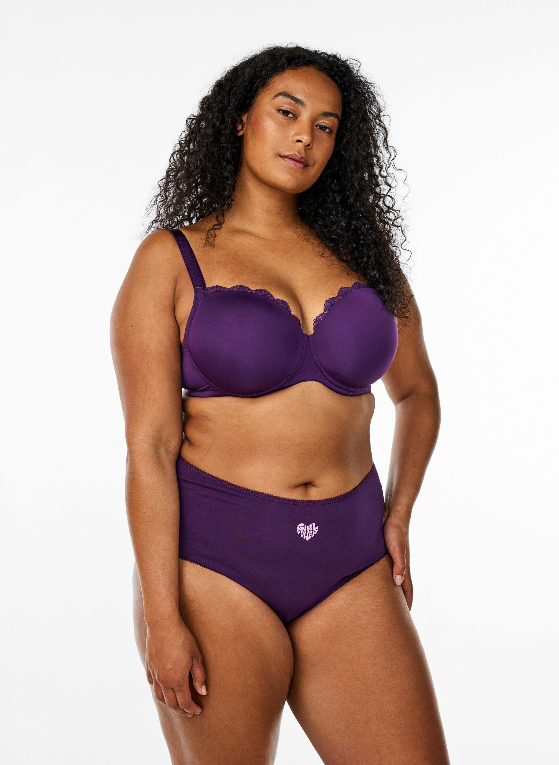 Zizzifashion 7-pack hipster briefs with regular waist, Purple, Model image number 0