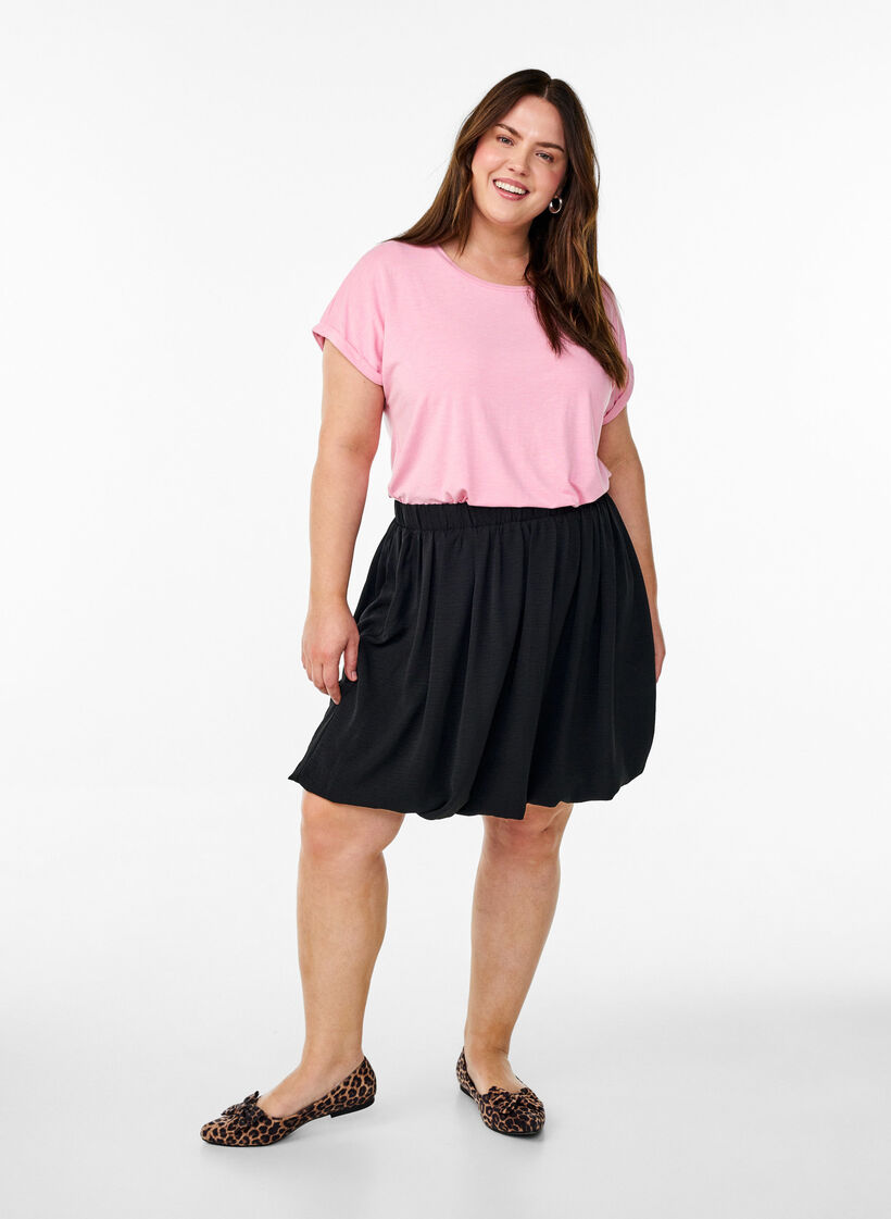 Loose t-shirt with round neck, Pink, Model image number 1