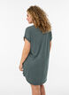 Short sleeve nightgown with text print, Green, Model image number 2