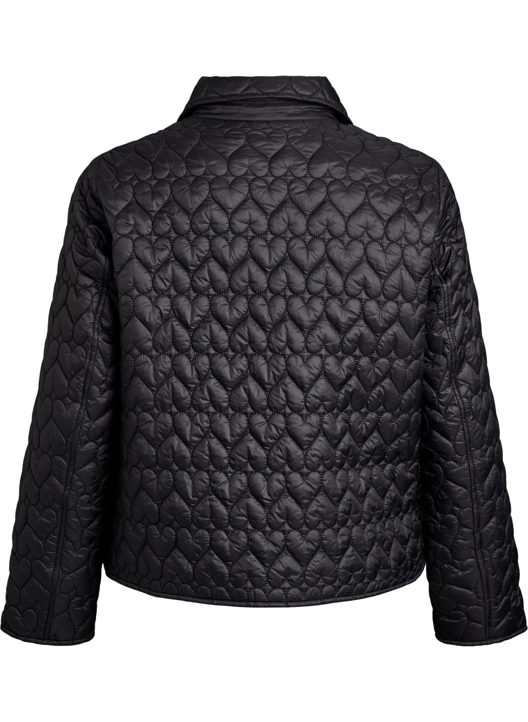 ZizzifashionLightly padded jacket with decorative quilting, Black, Packshot image number 1