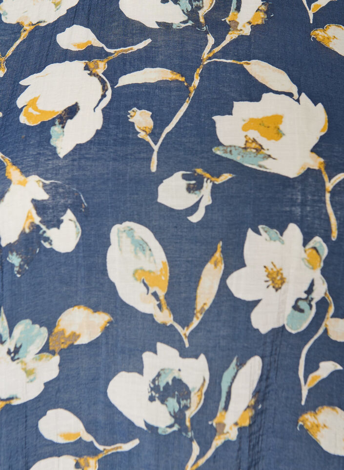 Blouse with balloon shape and wing sleeves, Blue, Packshot image number 2
