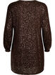Short sequin dress with long sleeves, Chicory Coffee, Packshot image number 1