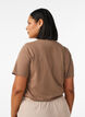 T-shirt with motif, Brown, Model image number 2