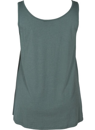 Top with a round neck and A-line, Balsam Green, Packshot image number 1