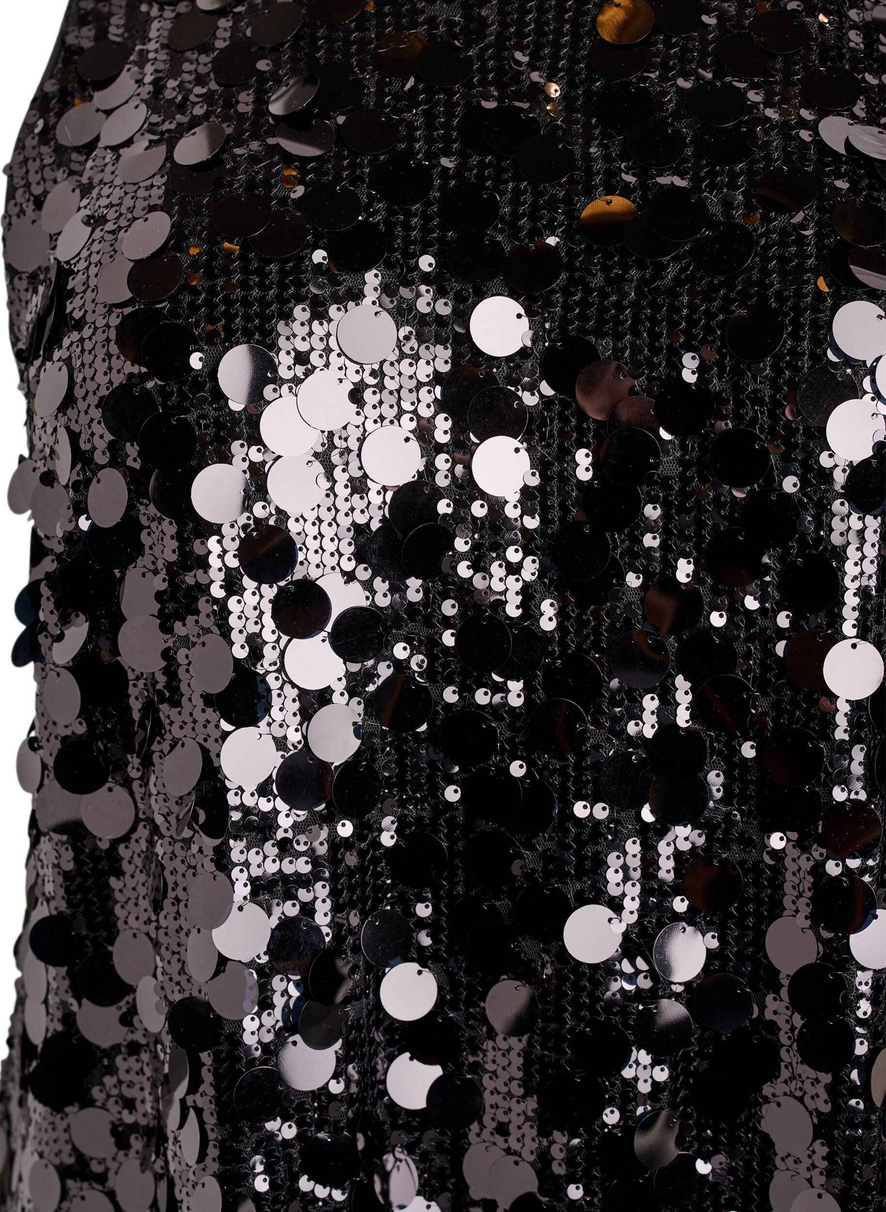 Zizzifashion Short sequin dress, Black, Packshot image number 2