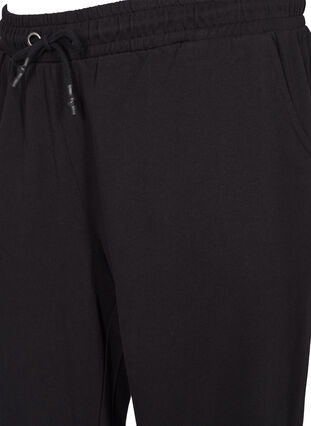 Loose sweatpants with pockets, Black, Packshot image number 3
