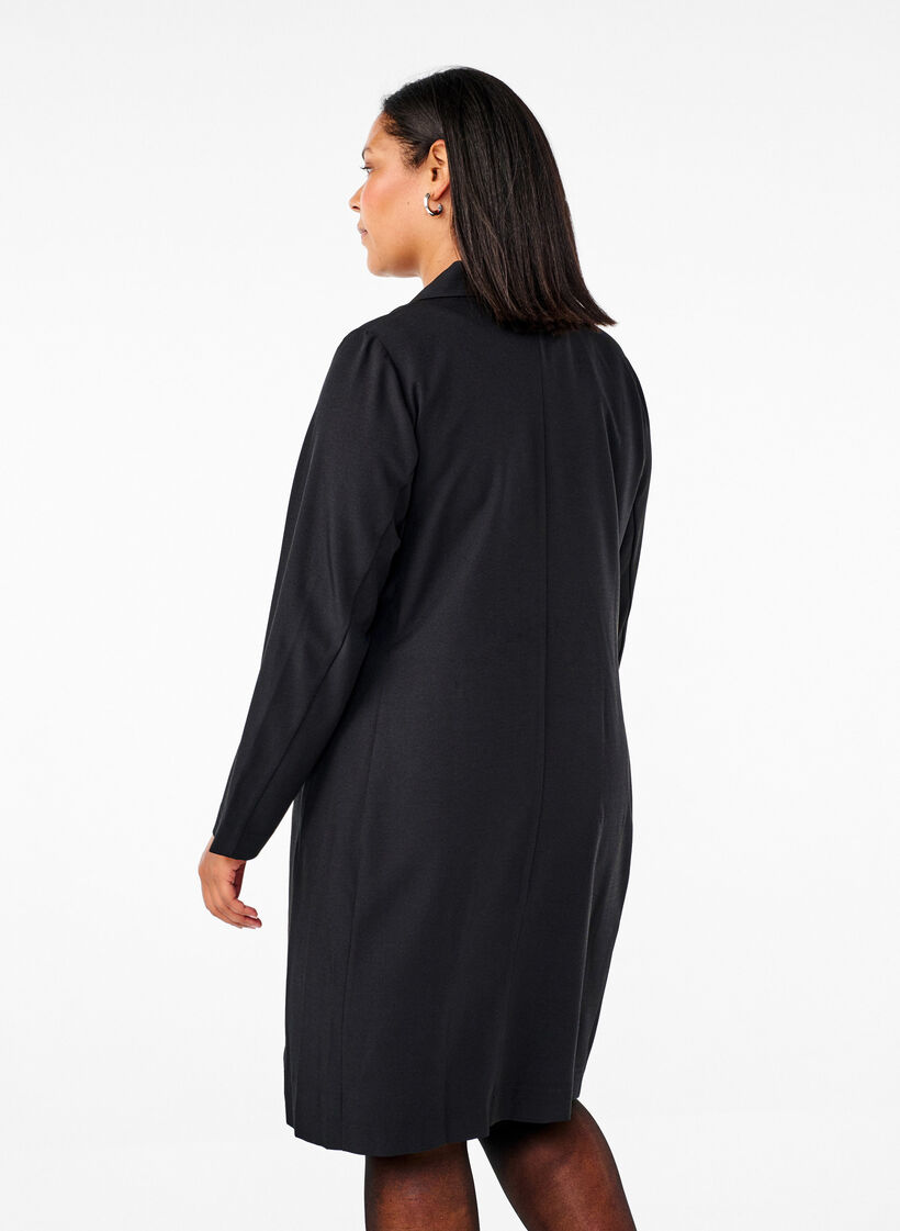 Double-breasted blazer dress, Black, Model image number 1